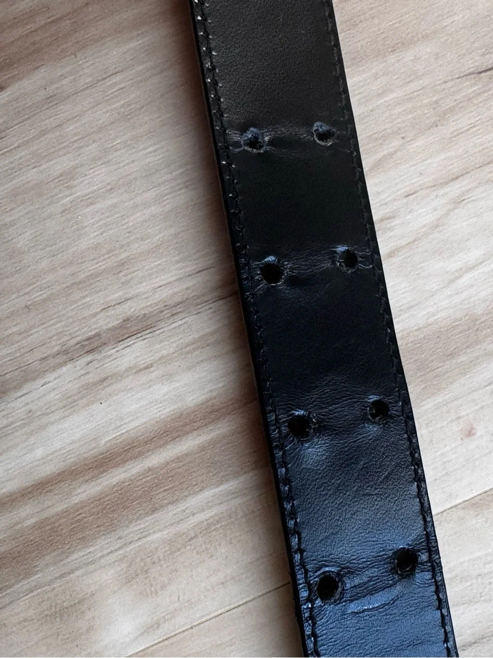 Authentic GUCCI Double Tiger Head Buckle Leather Belt 80・32・037・1766・1424 Black - Picture 7 of 7